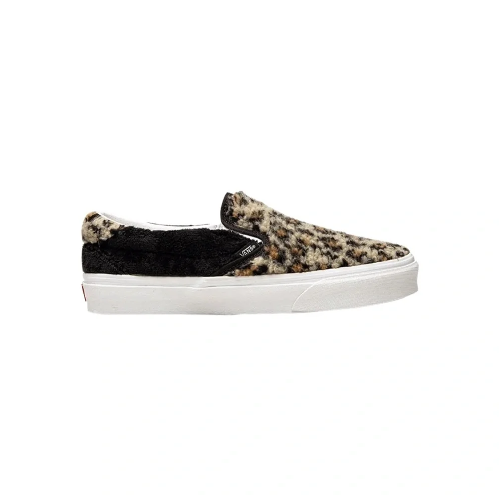 Vans Slip on 59 Sherpa Leopard Animal Print Slip-On Shoes Classic